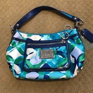 Coach Blue Multicolor Shoulder Bag